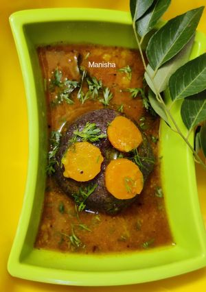 A picture of Carrots Sambar.