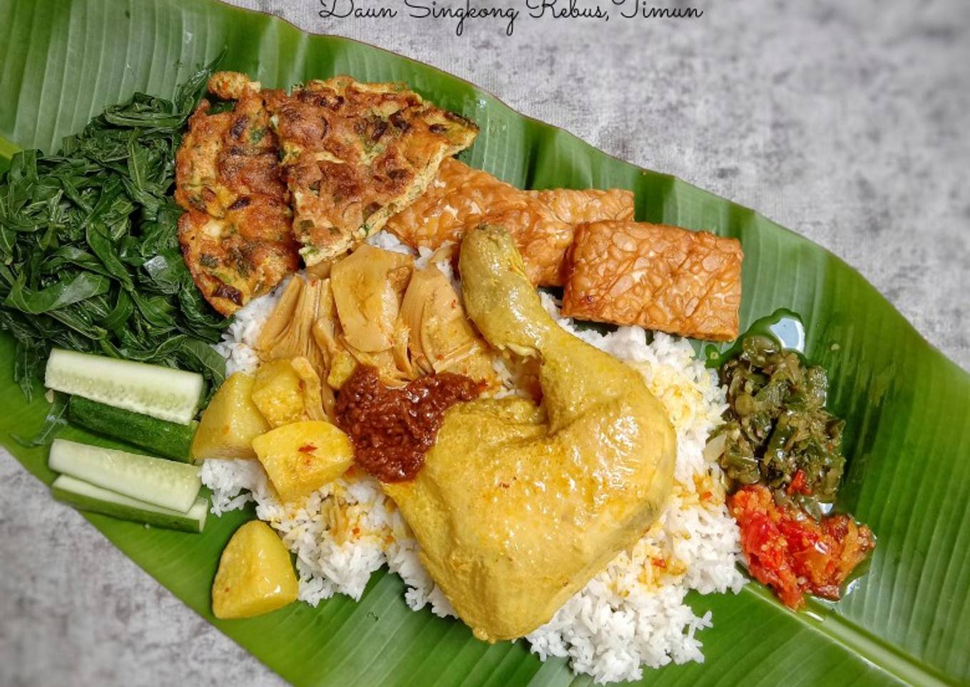 Nasi Padang Rumahan (Telur Dadar Padang)