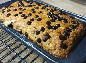 Foto resep Eggless Banana Cake (Kue Pisang Irit Tanpa Telur Tanpa Mixer)
