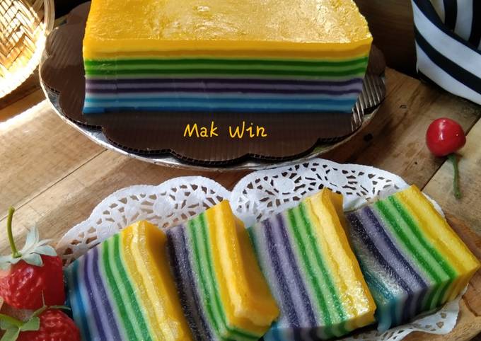 Resep Kue Lapis Tapioka 🌈 Oleh Mak Win - Cookpad