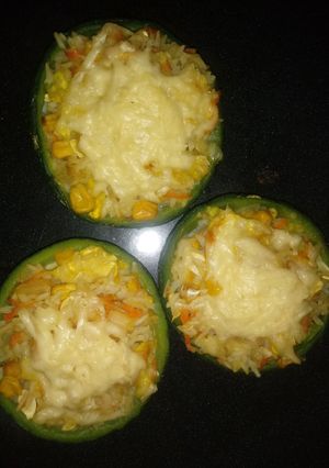 Una foto de Zapallitos rellenos vegetarianos