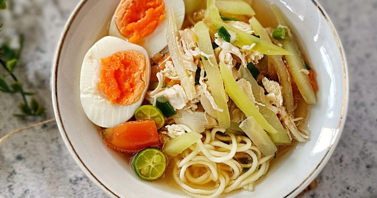 Mie Kuah Ayam Labu Siam