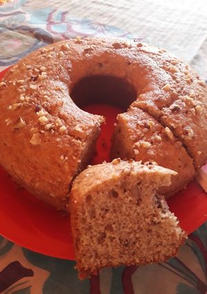 Una foto de Budín integral de banana y nueces