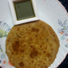 A picture of Roasted Chickpea Flour Paratha.