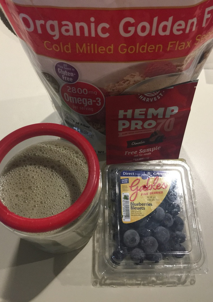 Una foto de Batido de arándanos y Nueces 