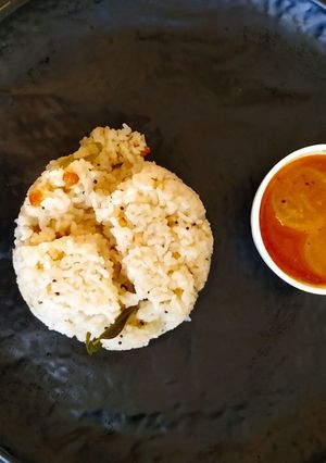 A picture of Rice Rava Upma.