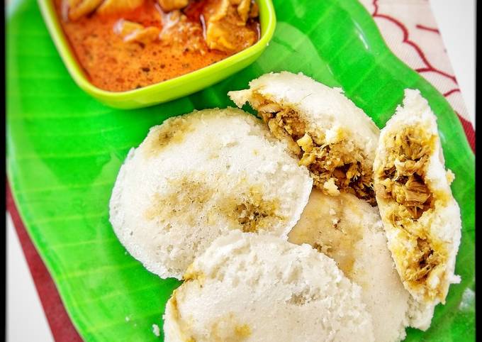 Chicken idli recipe - chicken stuffed idli - idli recipes