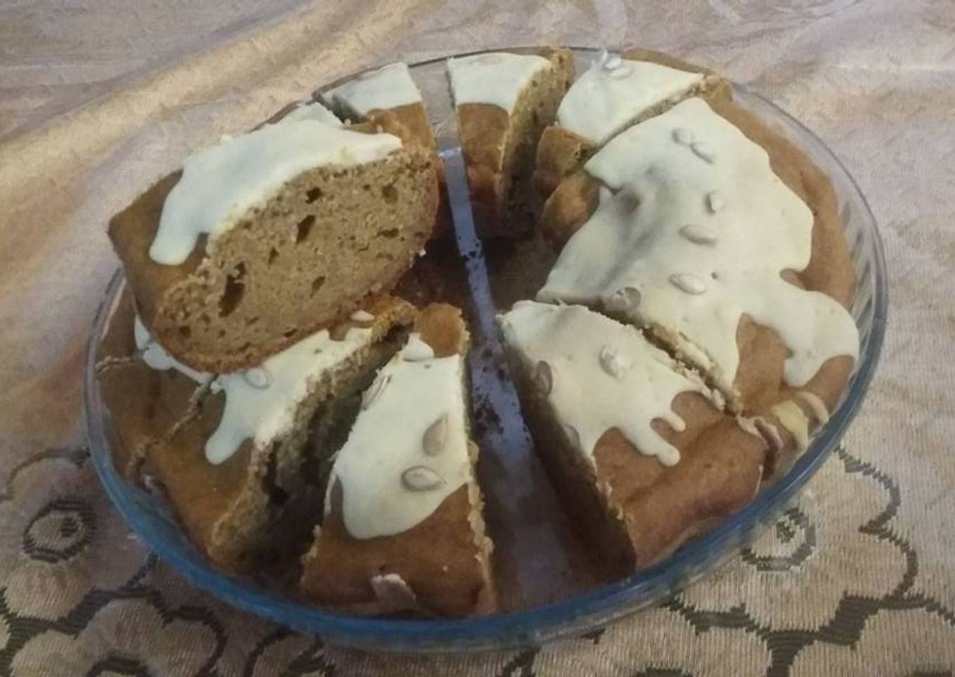 Torta de calabaza sin azúcar ni huevo