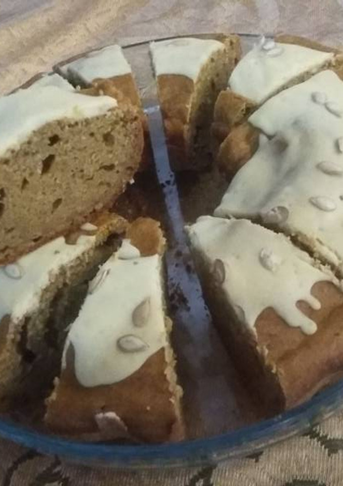 Una foto de Torta de calabaza sin azúcar ni huevo