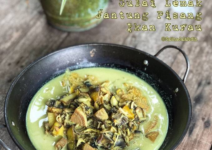 Resipi Gulai Lemak Jantung Pisang Ikan Kurau Oleh Salina Jalaludin Cookpad