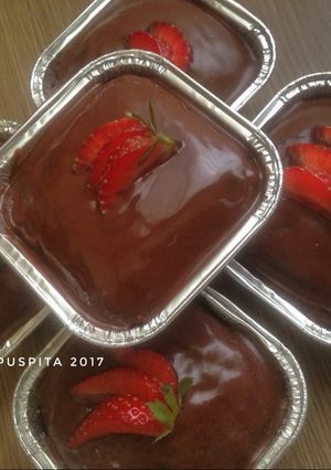 Foto resep Steamed Chocolate Cake No Mixer (cake coklat kukus)
