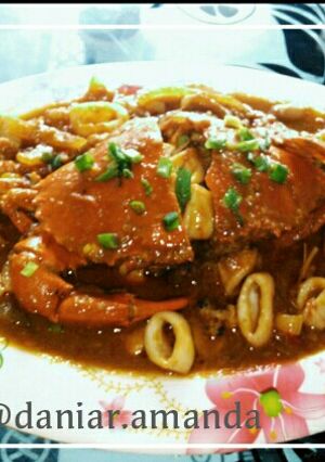 Foto resep Kepiting Cumi Saos Padang