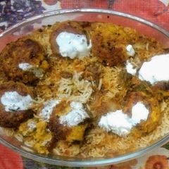A picture of Kofta Biryani.