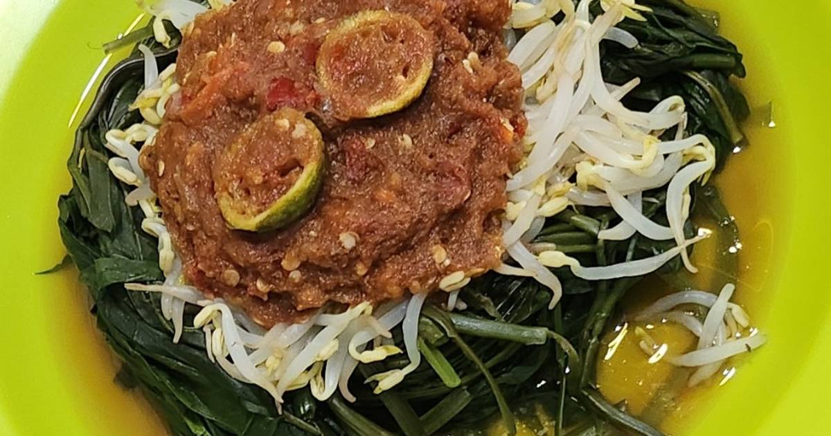 Resep Pelecing Kangkung (makanan Khas Lombok) Dengan Bahan Sederhana