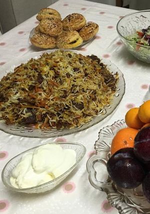 صورة لوصفة الرز الكابلي على طريقتي