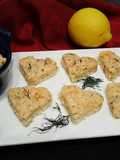 Petits cœurs au beurre de saumon fumé et aneth