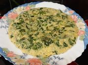 Una foto de tortilla de rúcula