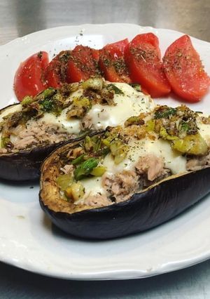 Una foto de Berenjenas rellenas