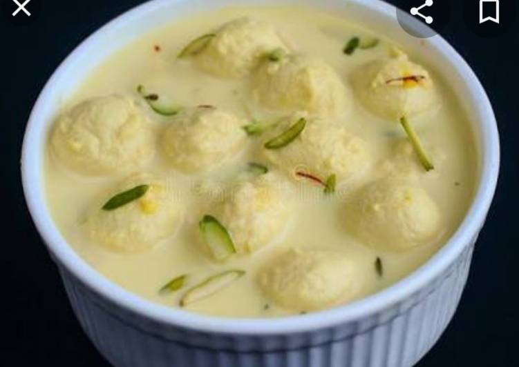 Recipe of रसमलाई in A Minutes at Home