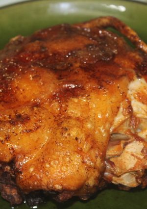 Una foto de Jamoncito de cochinillo en freidora de aire