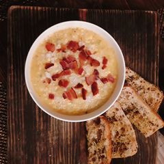 A picture of Potato and corn chowder.
