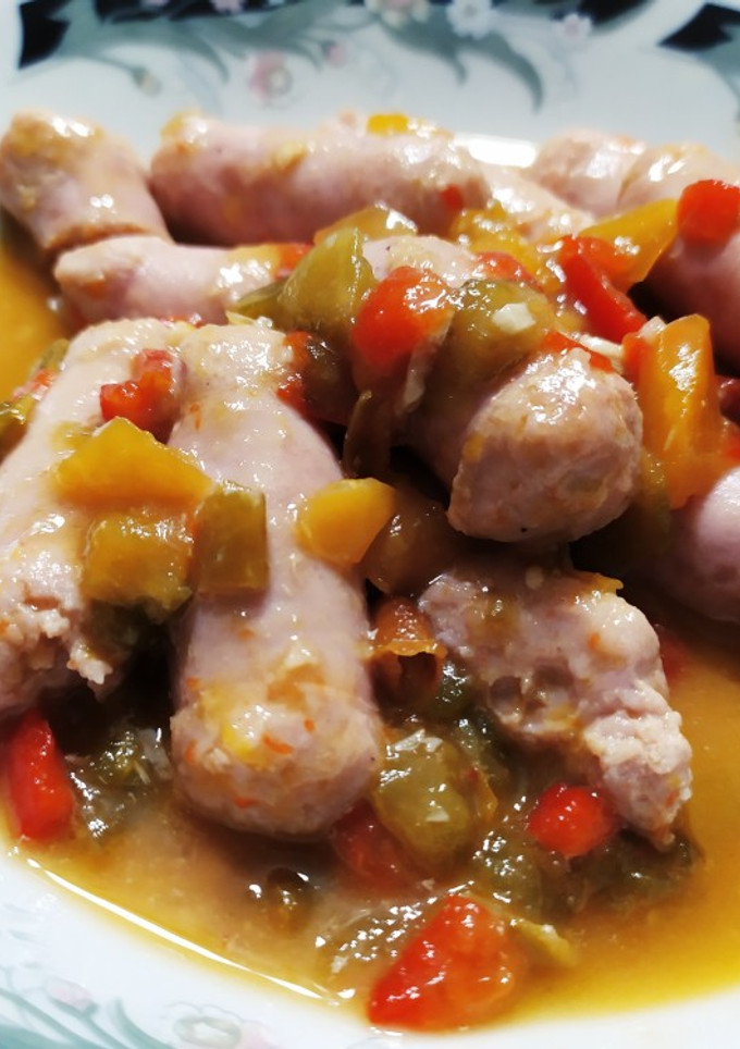 Una foto de Longanizas frescas al vino