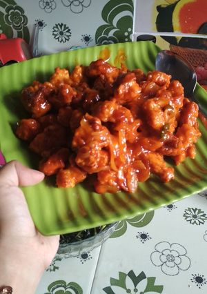 Foto resep Ayam tepung saus asam manis sederhana
