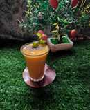 Mango & grapes yogurt smoothie