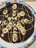 MEGA PANCAKE AL CACAO CON BANANA E BURRO DI ARACHIDI 🍌🥜🫠