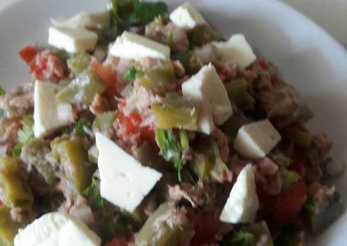 Ensalada de atún con nopales Receta de Norma Matiano- Cookpad