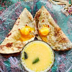 Puran Poli Holi Special Maharashtrian Sweet A picture of Puran Poli Holi Special Maharashtrian Sweet.