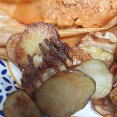 Mixed potatoes in Duck Fat A picture of Mixed potatoes in Duck Fat.