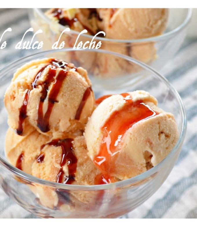 Una foto de Helado de dulce de leche (Thermomix)