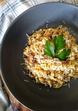 A picture of Wild Mushroom Risotto.