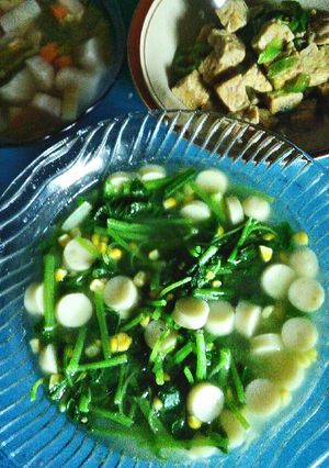 Foto resep Sayur bening bayam sosis