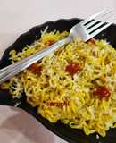 Maggi with Garlic Twist