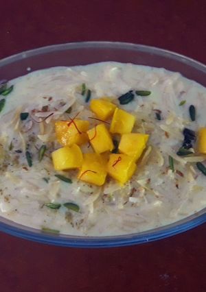 A picture of Mango kheer.