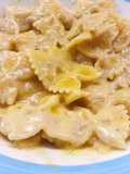 Farfalle zucca e robiola con il CuCo (Moulinex)