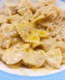 Farfalle zucca e robiola con il CuCo (Moulinex)