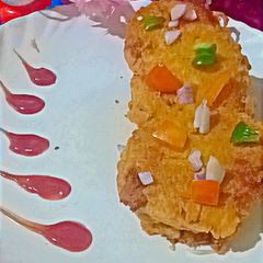 A picture of Besan sandwich 🥪.