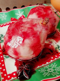 Foto di Pere al vino rosso