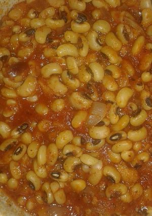 صورة لوصفة لوبيا بالصلصه