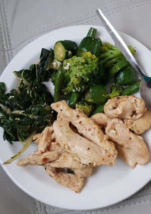 A picture of Chicken Stir Fried.