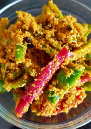 A picture of Green Chilli Pickle.