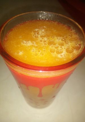 صورة لوصفة عصير الخوخ ولا أروووووع