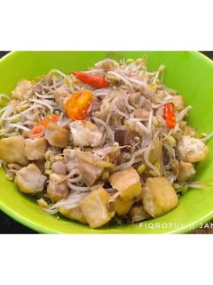 Foto resep Cah toge ikan pe (pari) panggang tahu dan tempe