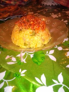 صورة لوصفة ارز بالخضار