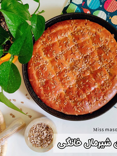 عکسی از دستور نان شیرمال خانگی