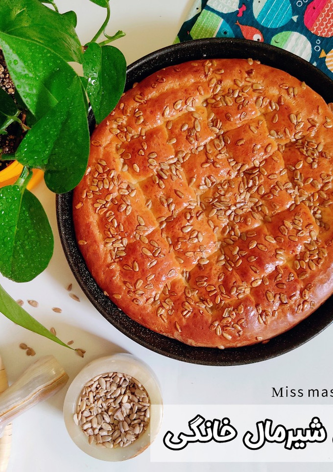 عکسی از دستور نان شیرمال خانگی