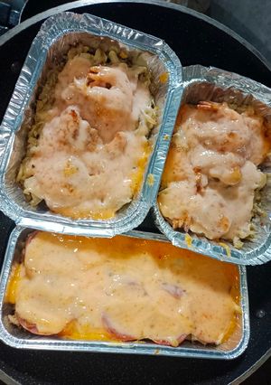 Foto resep Nasi Mentai jamur udang